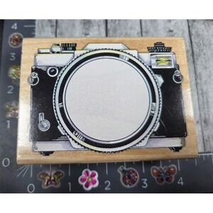 Stamp Craft Big Camera 440Z04 Rubber Stamp Wood #B35